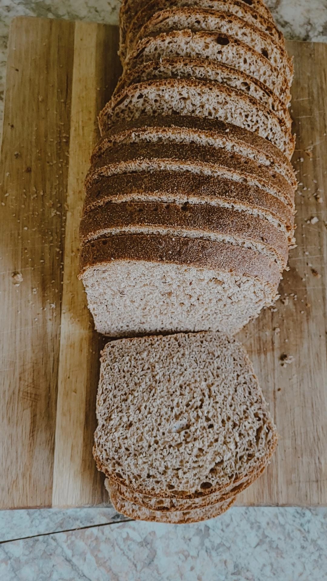 Freshly Milled, 100% Whole Wheat Sourdough Sandwich Bread